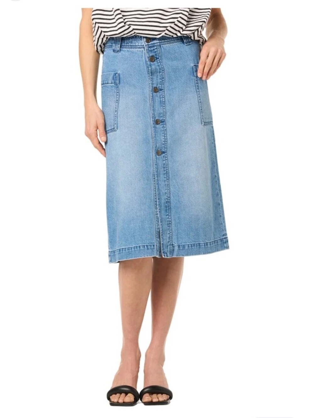 Joes Cargo Denim Midi Skirt size 27 NWOT
